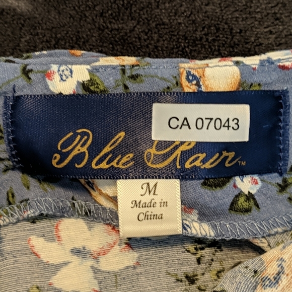 Flowy wide leg floral pants with tie waist - Picture 4 of 5